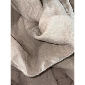 ATLINIA Linen Pillow Cases King Sham - 20 x 36 Inch Bed Pillow cover beige tan